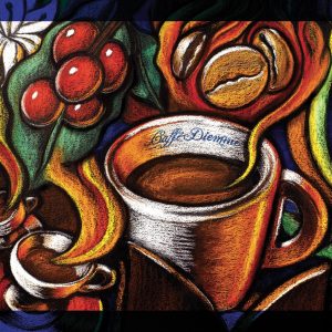 caffe diemme kaffebär till bönor