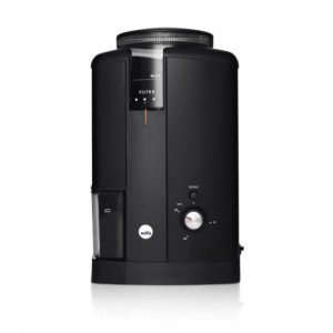 svart elektrisk kaffekvarn wilfa